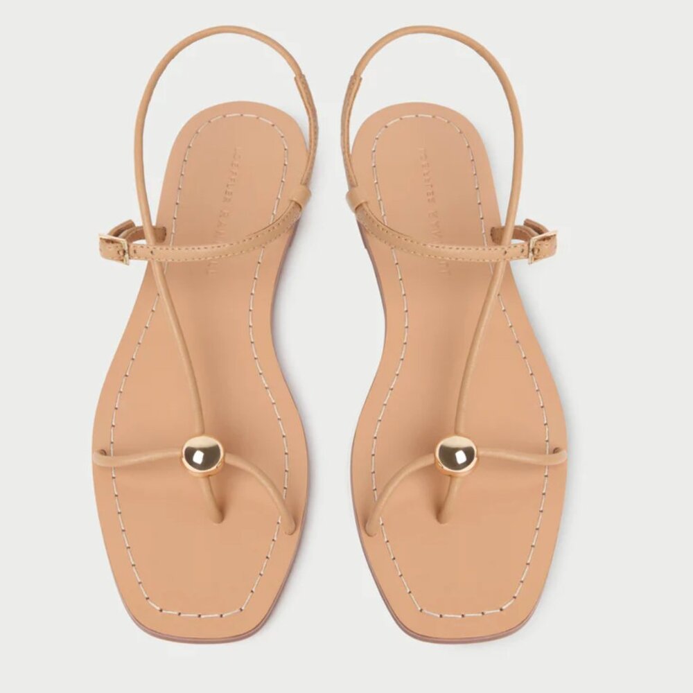 NEW Loeffler Randall size 7, size 8.5 Lara Dune Leather Sandal
